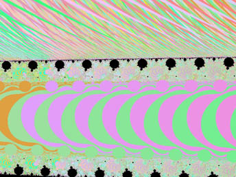 Magnification of Fractal Butterfly shows wings almost touch - click to enlarge